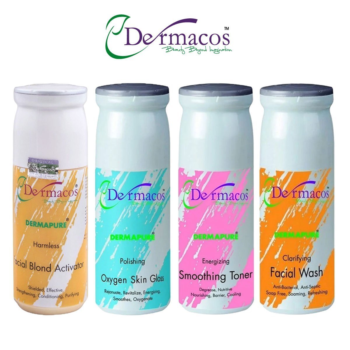 Dermacos Facial Tubes Combination-1 (500ml Each) Pack Of 4