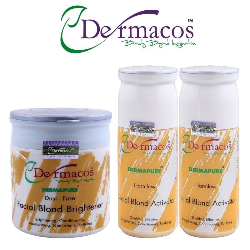 Dermacos Skin Polish Kit (2 Activators & 1 Brightener) 200ml Each
