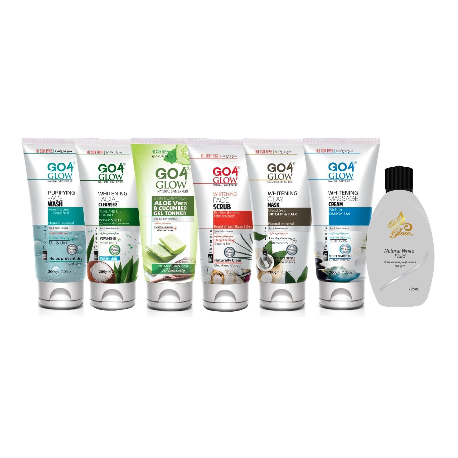 Go4Glow Radiant Glow Whitening Facial Kit (Pack of 7)