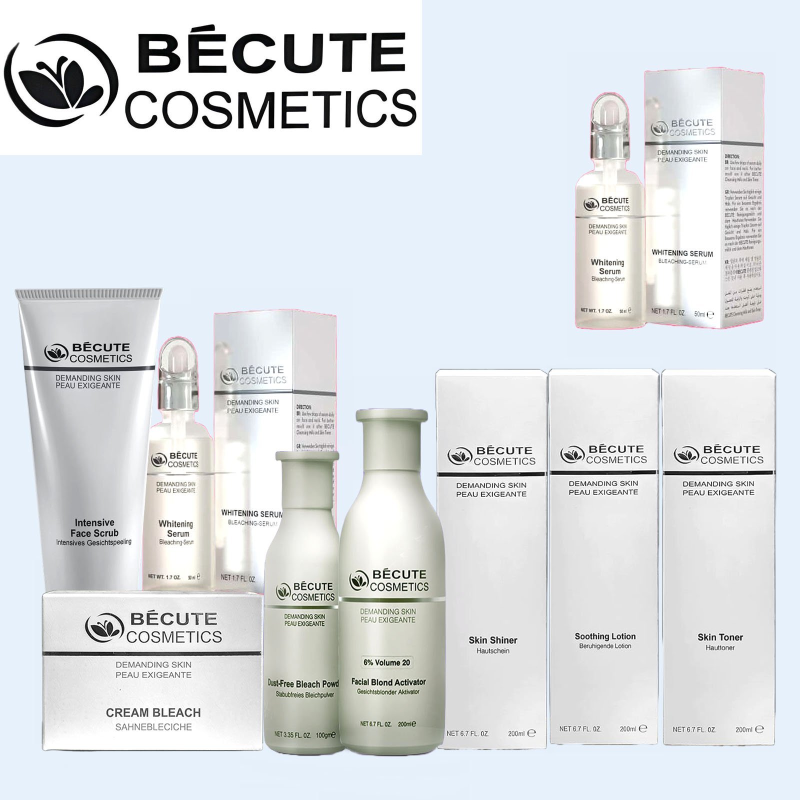 Becute Cosmetics Facial Kit (Pack of 8) + FREE Serum