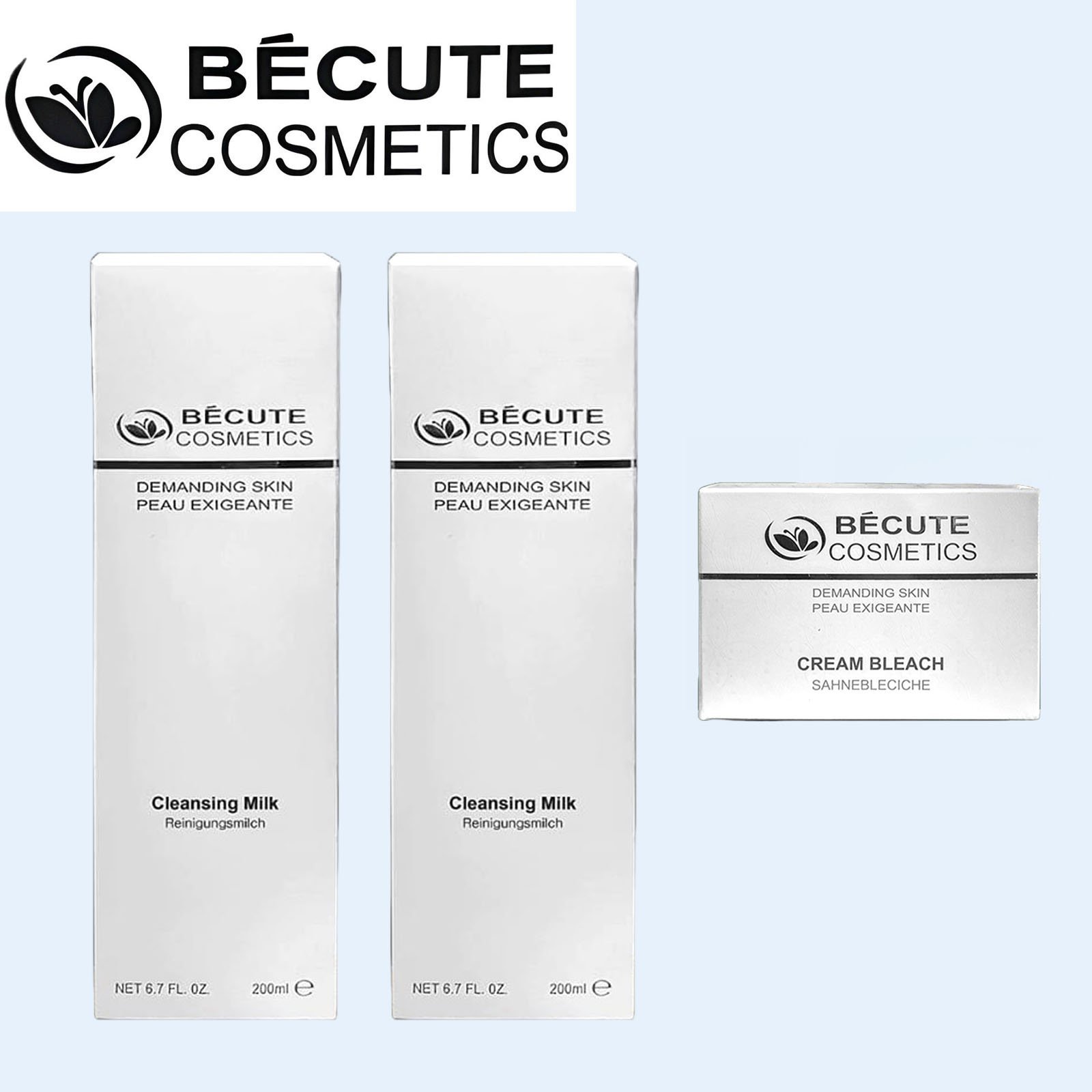 BUY 2 Becute Cosmetics Cleansing Milk (200ml) + FREE Bleach Cream (28gm)