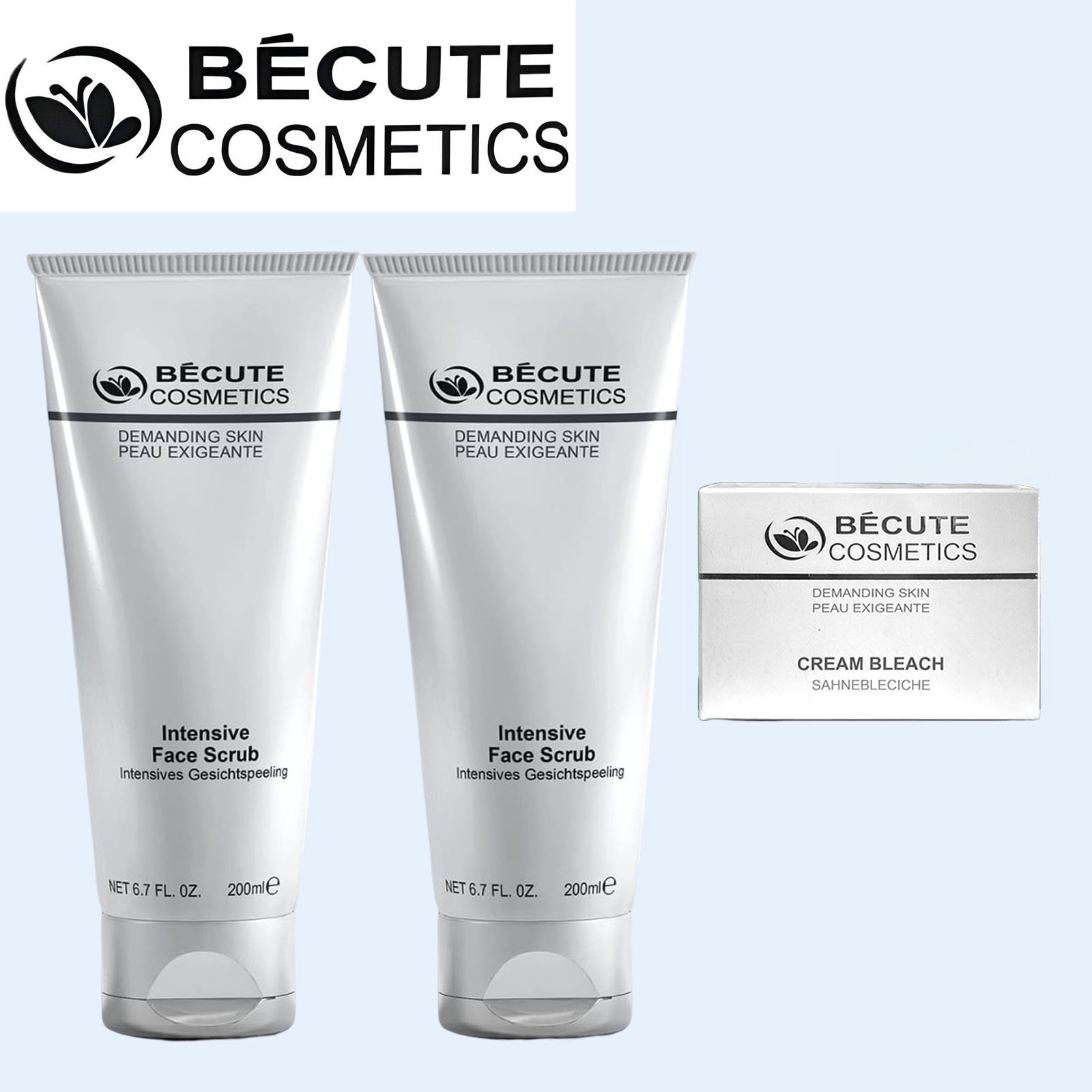 BUY 2 Becute Cosmetics Face Scrub (200ml) + FREE Bleach Cream (28gm)