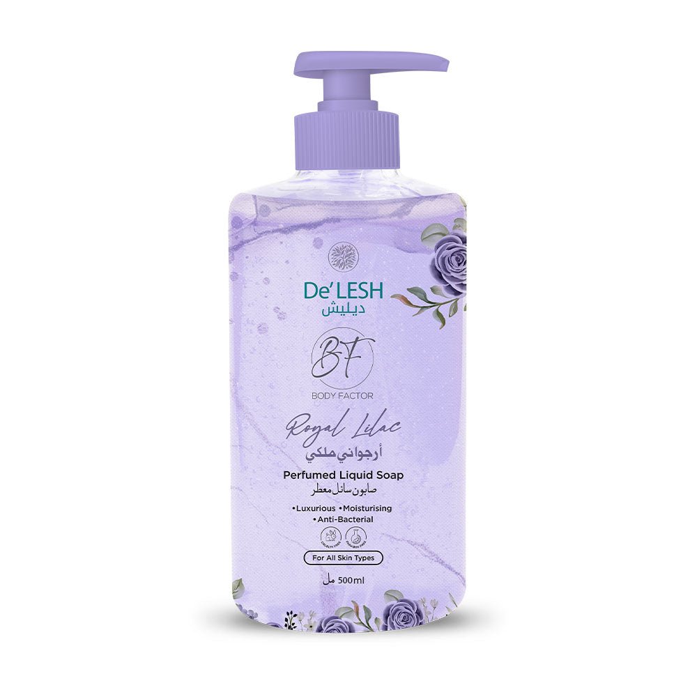 Delesh Body Factor Perfumed Liquid Soap (Royal Lilac) (500ml)