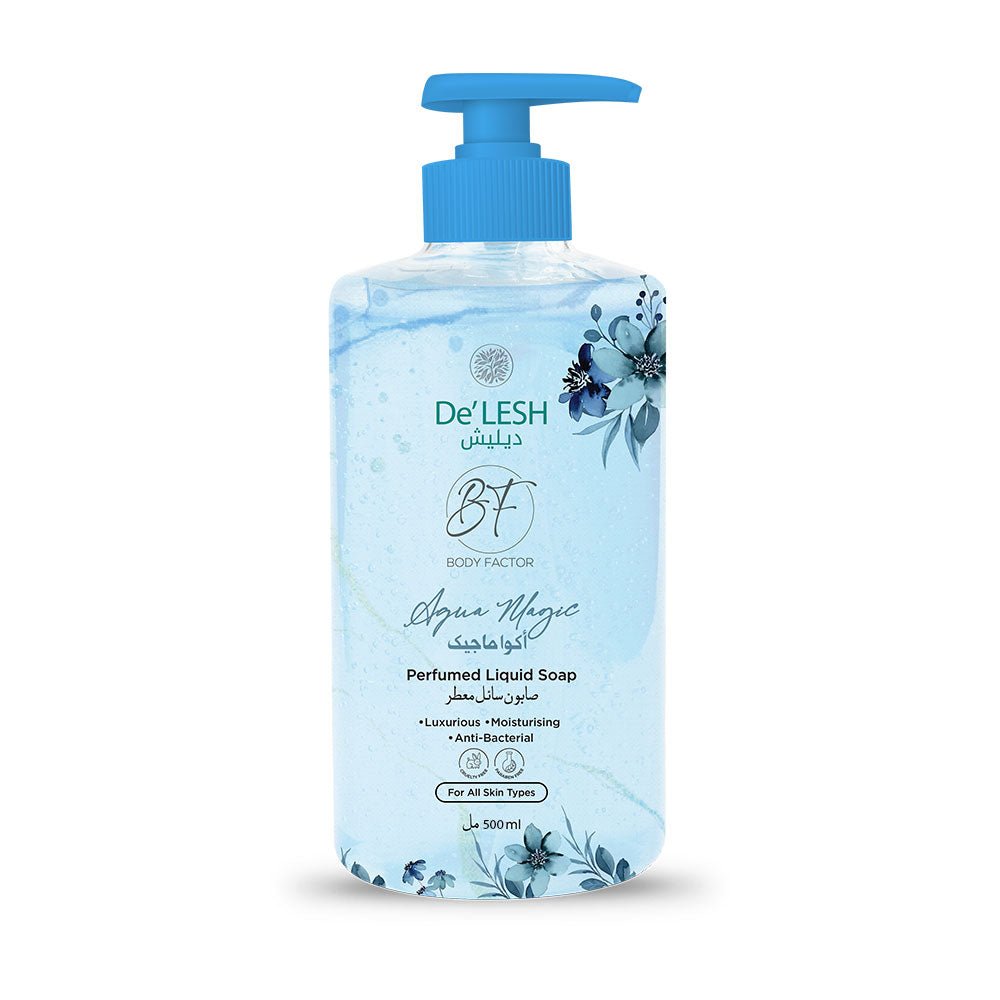 Delesh Body Factor Perfumed Liquid Soap (Aqua Magic) (250ml)