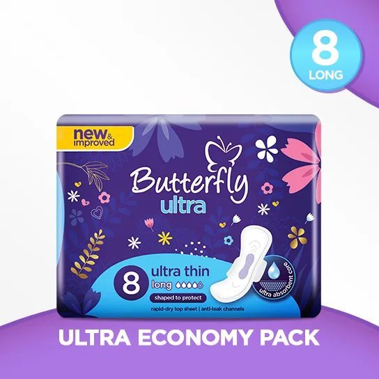 Butterfly Breathables Ultra Long 8 Pcs