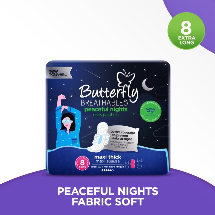 Butterfly Breathables Peaceful Nights Net Mesh Extra Long 8 Pcs