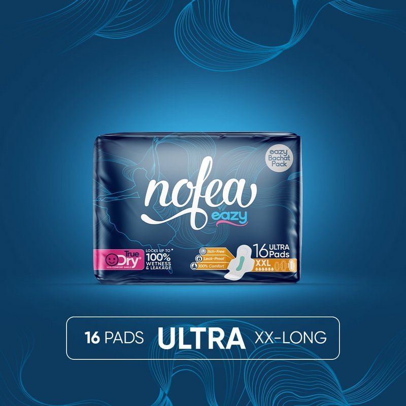 Nofea Eazy Napkin Sanitary Pad Ultra XXL 16 Pads