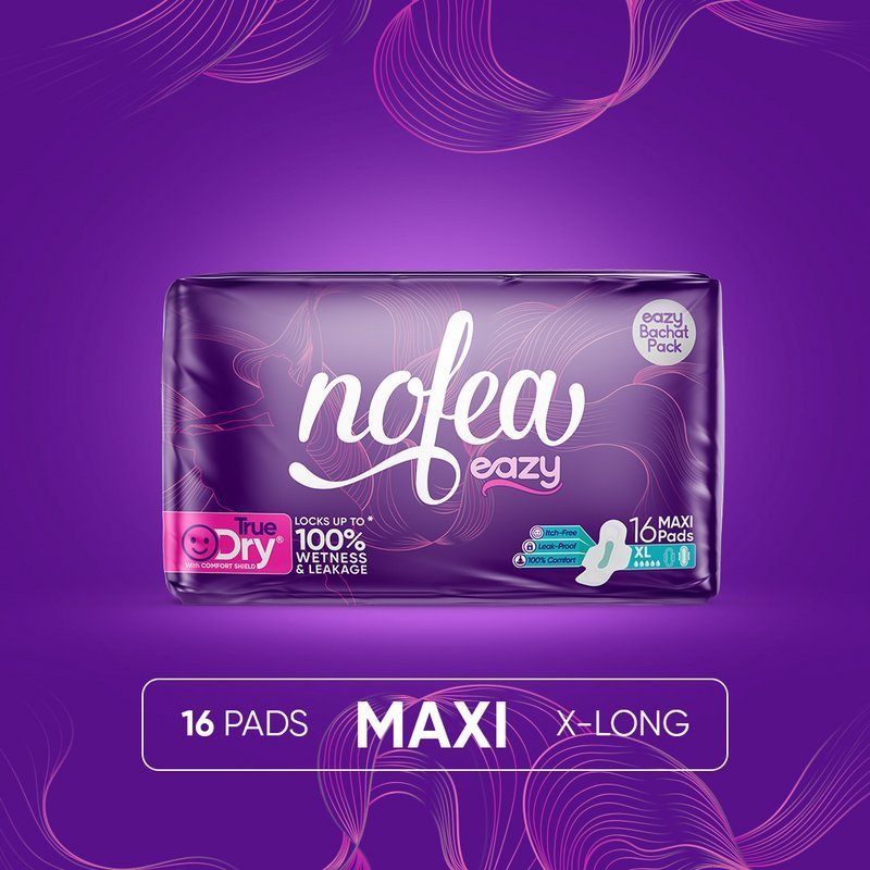 Nofea Eazy Napkin Sanitary Pad Maxi Extra Long 16 Pads