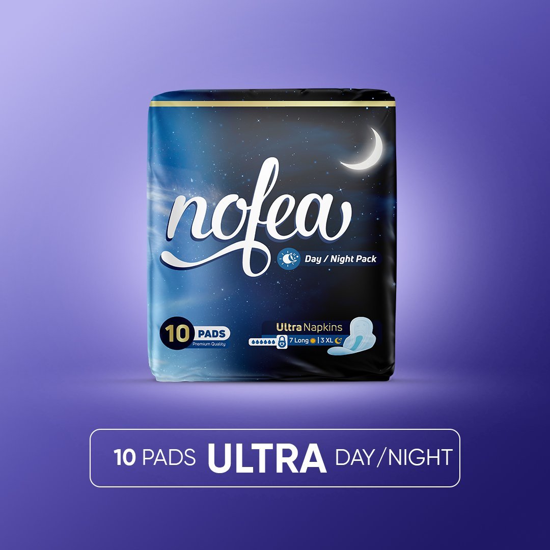 Nofea Napkins Sanitary Pads Day and Night Ultra (10 Pads)