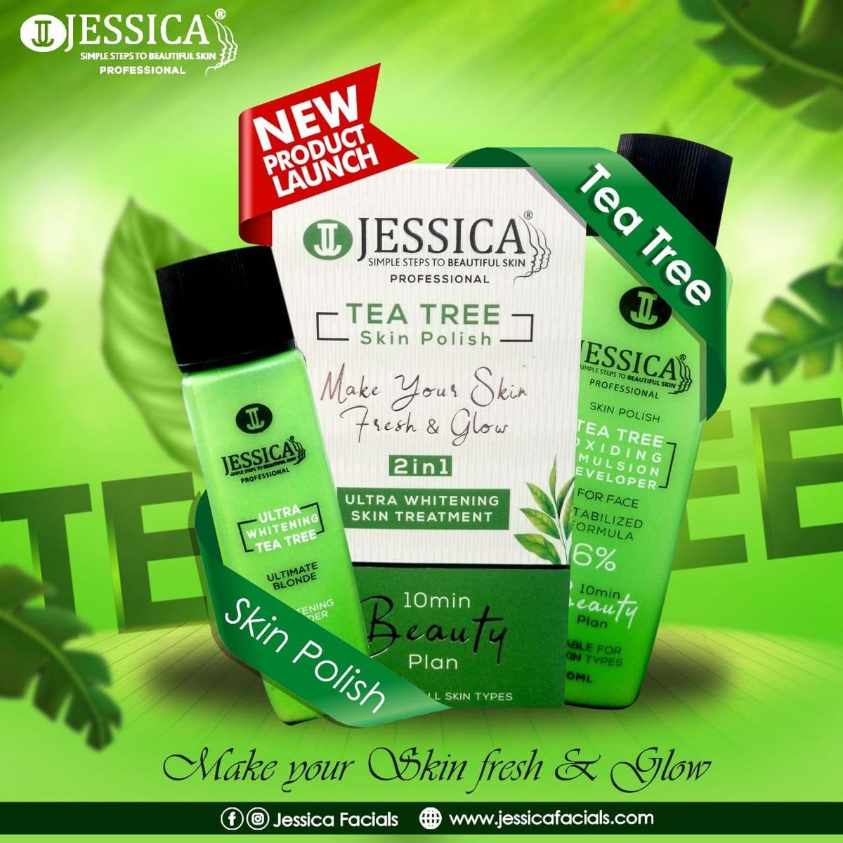 Jessica Tea Tree 2in1 Skin Polish (120ml)