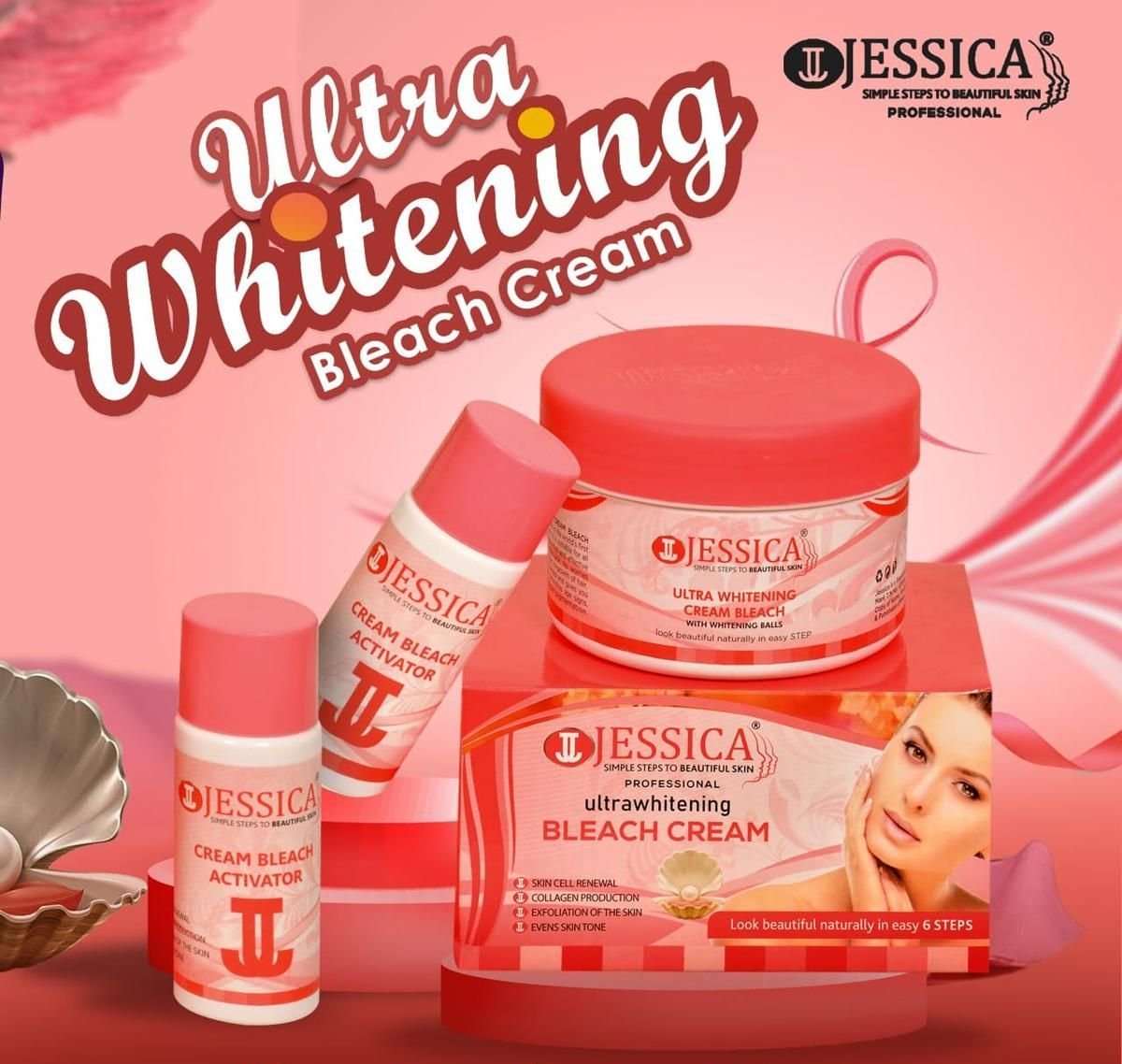 Jessica Ultra Whitening Bleach Cream (500gm)