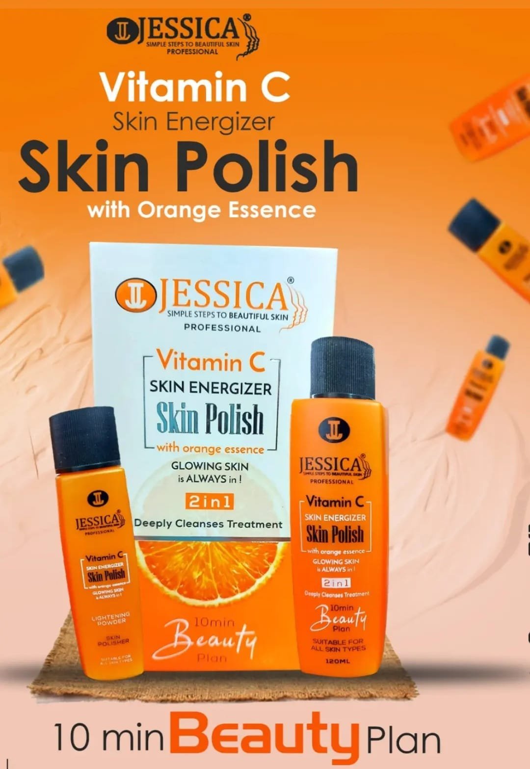 Jessica Vitamin C 2in1 Skin Polish (120ml) 10 Mins Beauty Plan