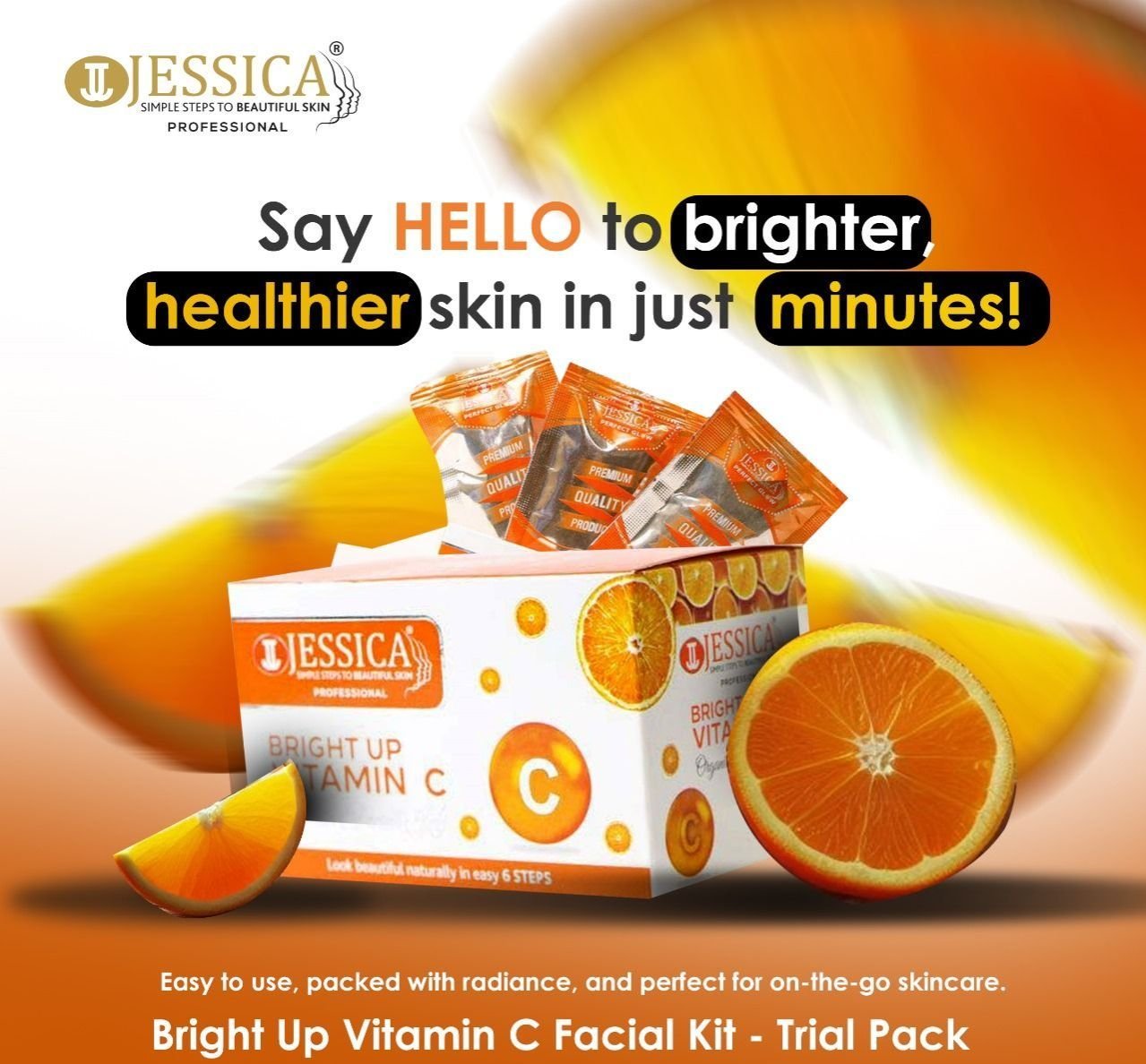 Jessica Vitamin C Organic Facial Trial Kit (6 Sachets)