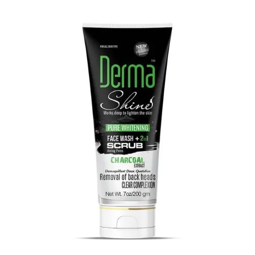 Derma Shine Charcoal (Face Wash + Scrub)