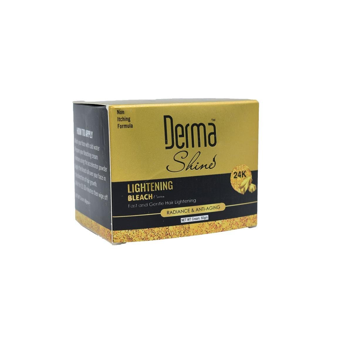 Derma Shine 24k Gold Anti Aging Lightening Bleach Cream (60gm)