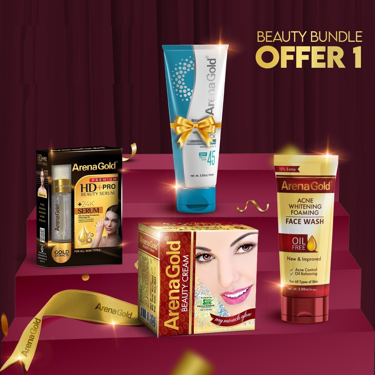 Arena Gold Beauty Bundle Offer 1