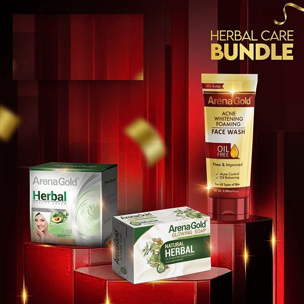 Herbal Care Bundle + Acne Face Wash + Herbal Cream + Herbal Soap Herbal Care Bundle