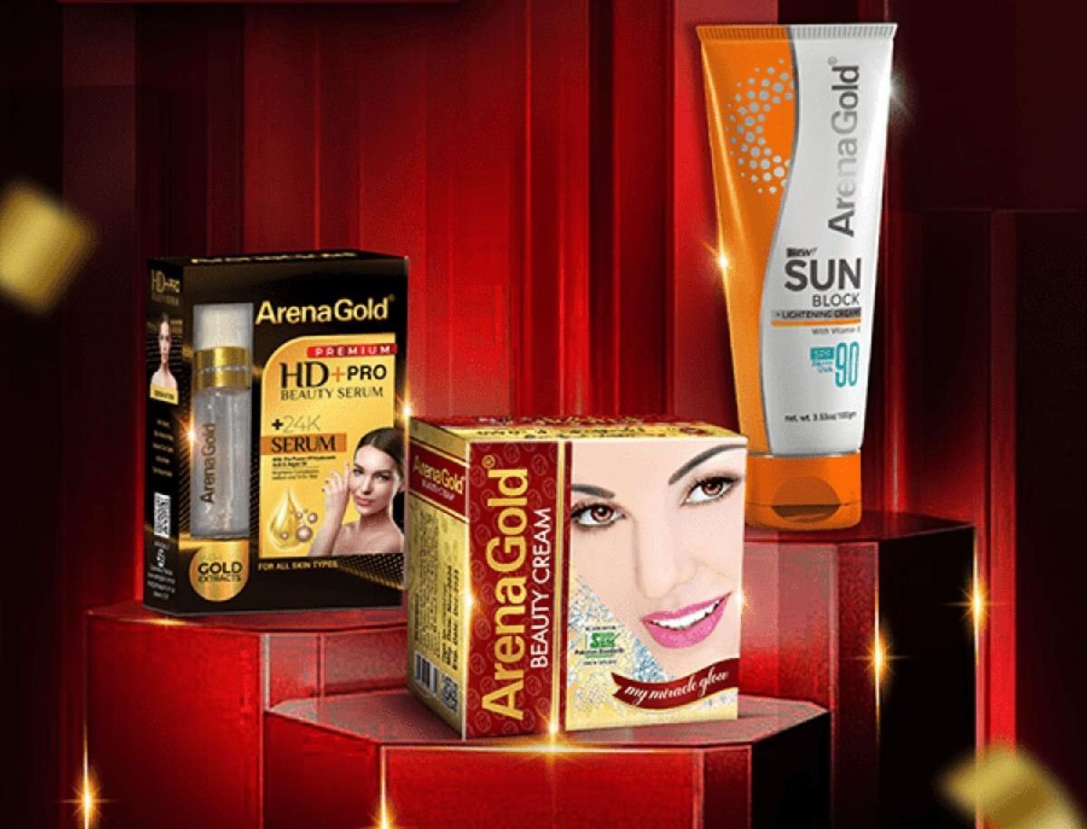Arena Gold Sun Pro Bundle Beuaty Serum + Beauty Cream + Sunblock