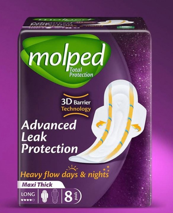 Molped Maxi Thick Hygiene Shield With Barrier Long