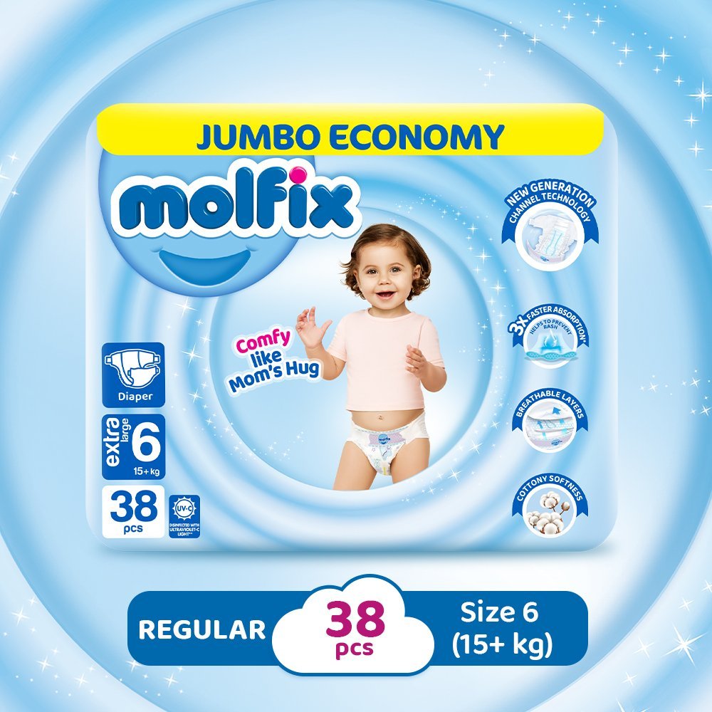 Molfix Cc Uv Extra Large (38 Pcs) Jumbo Economy