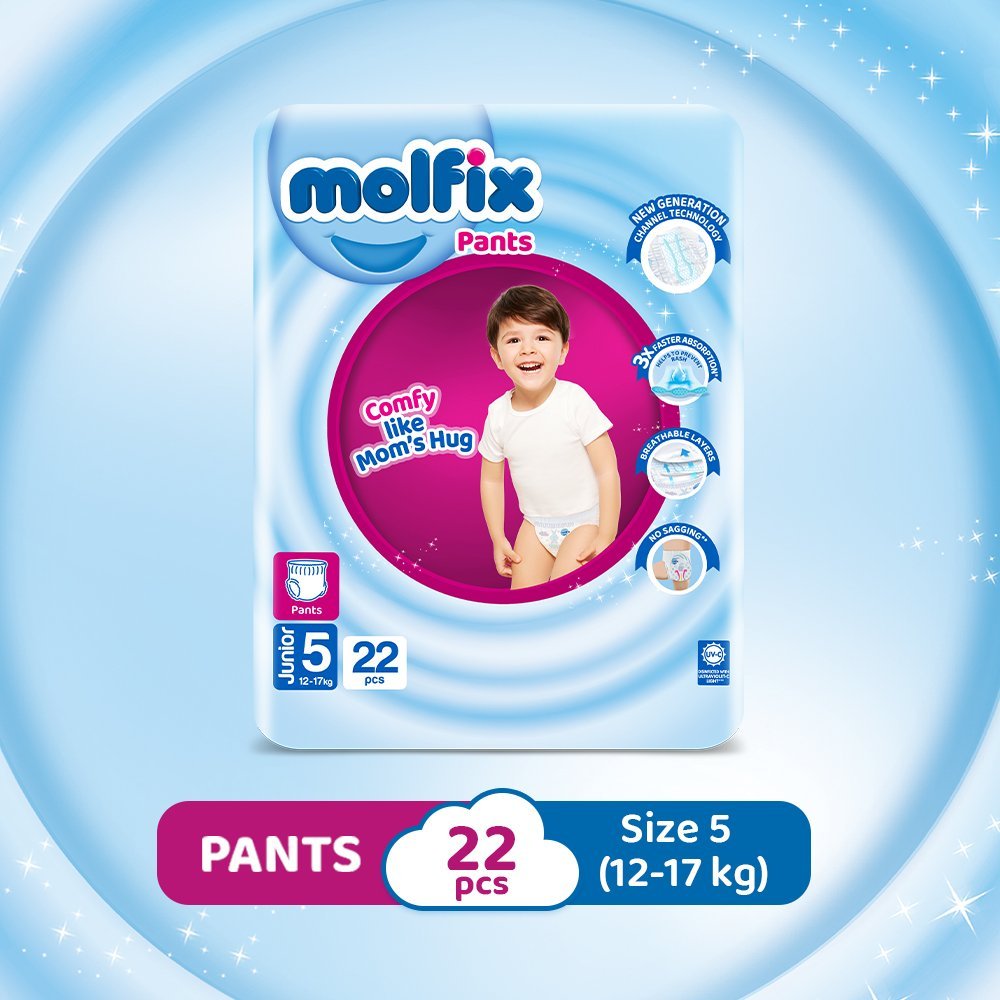 Molfix Pants Cc Uv Junior (22 Pcs) Twin Pack