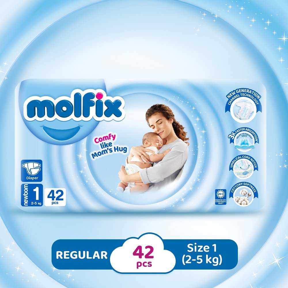 Molfix Cc Uv Newborn (42 Pcs) Twin Pack