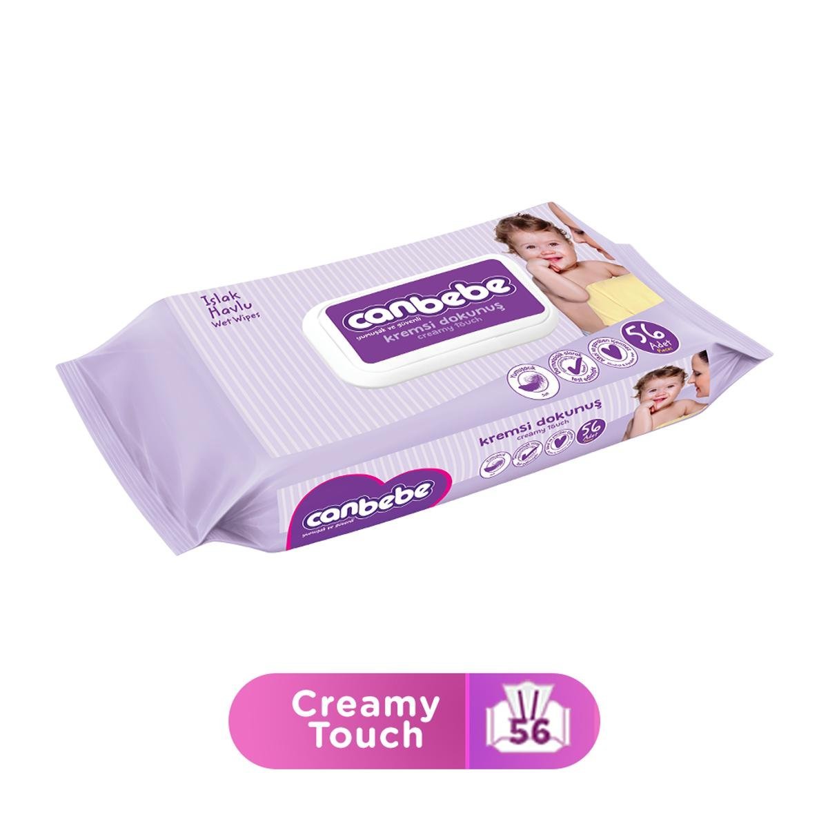 Canbebe Wipes Creamy Touch (56 Pcs)