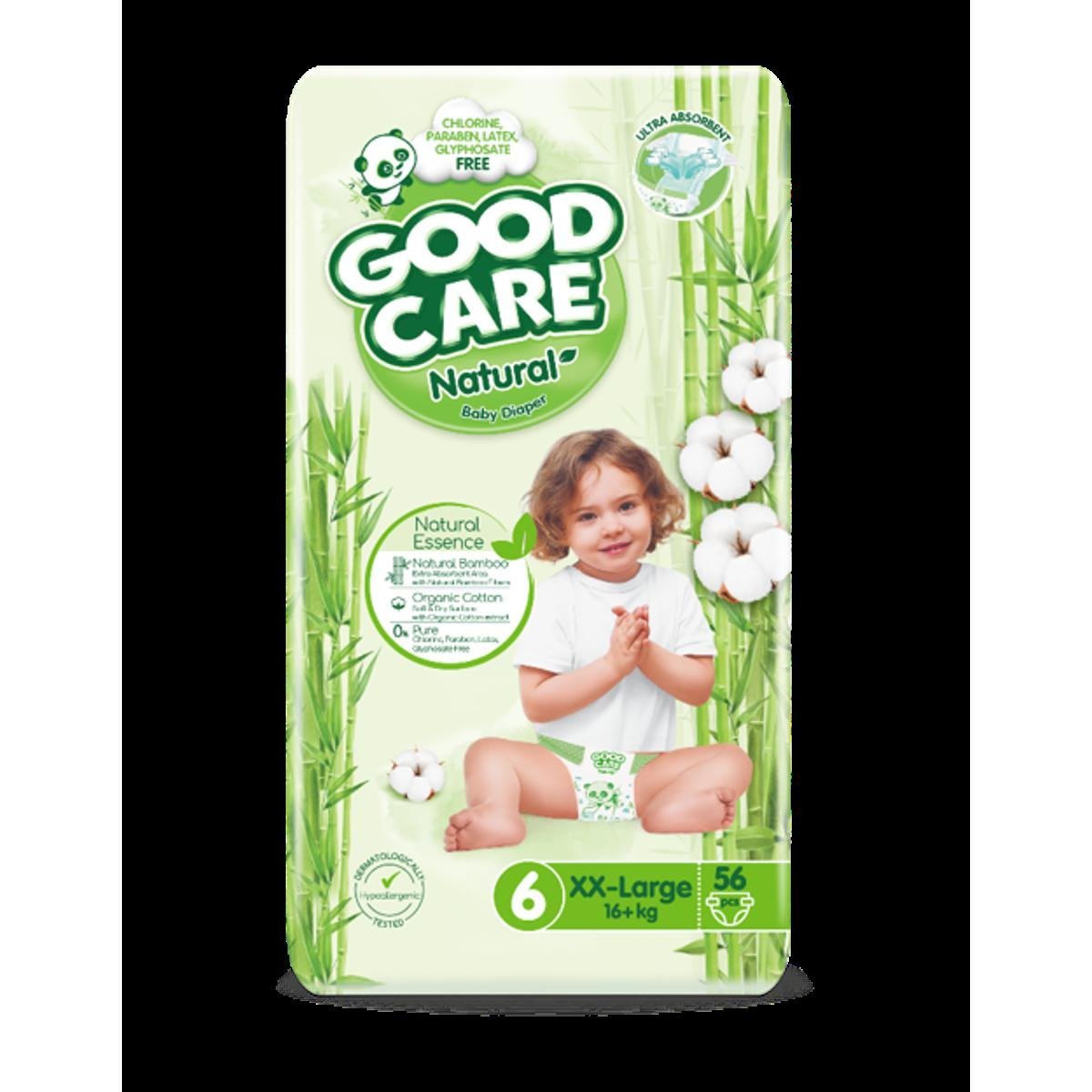 Goodcare Natural Diaper  Size 6 (16+Kg) 56 Pcs Mega Pack
