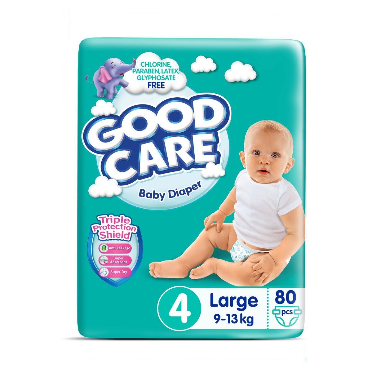 Goodcare Diaper Size 4 (9-13kg) 80 Pcs Jumbo Pack