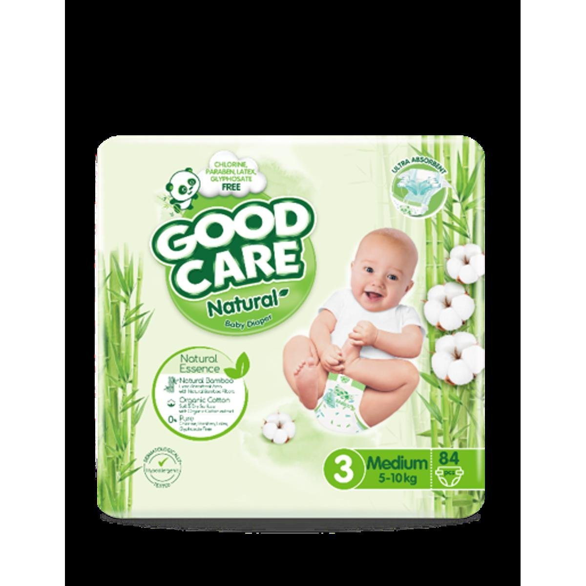 Goodcare Natural Diaper Size 3 (5-10kg) 84 Pcs Mega Pack