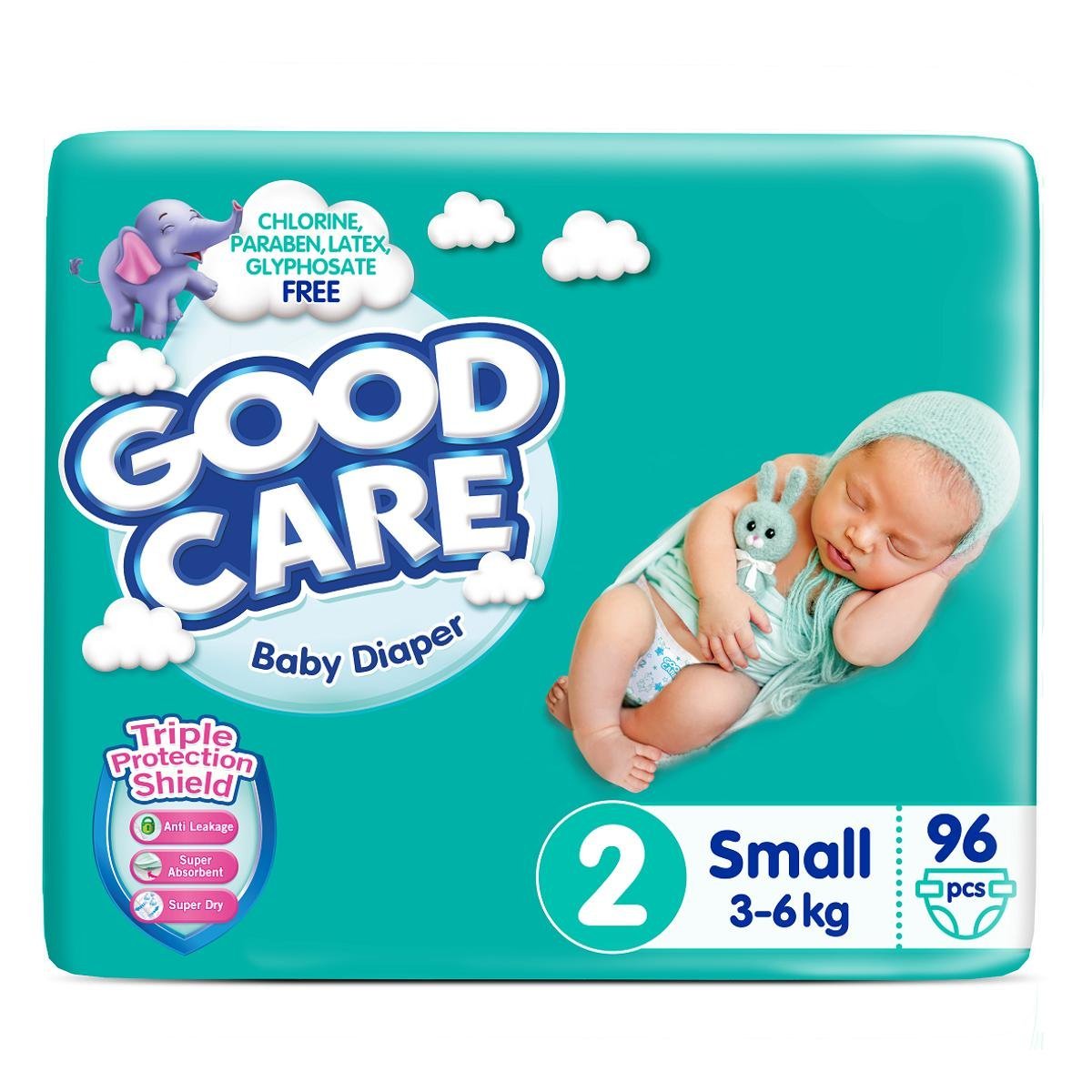 Goodcare Diaper Size 2 (3-6kg) 96 Pcs Jumbo Pack