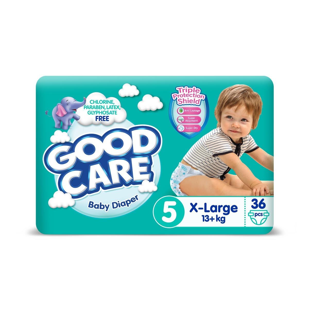 Goodcare Diaper Size 5 (13+Kg) 36 Pcs Twin Pack