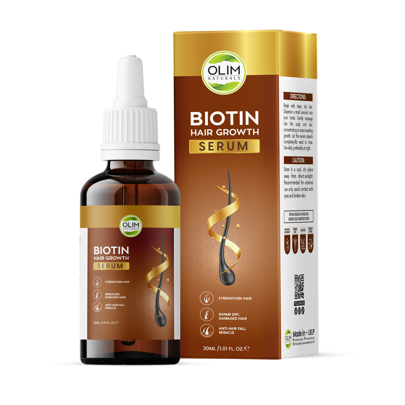 Olim Naturals Biotin Hair Serum