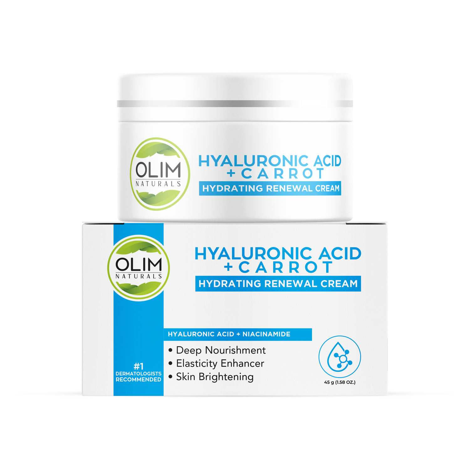 Olim Naturals Hyaluronic Acid + Carrot Cream