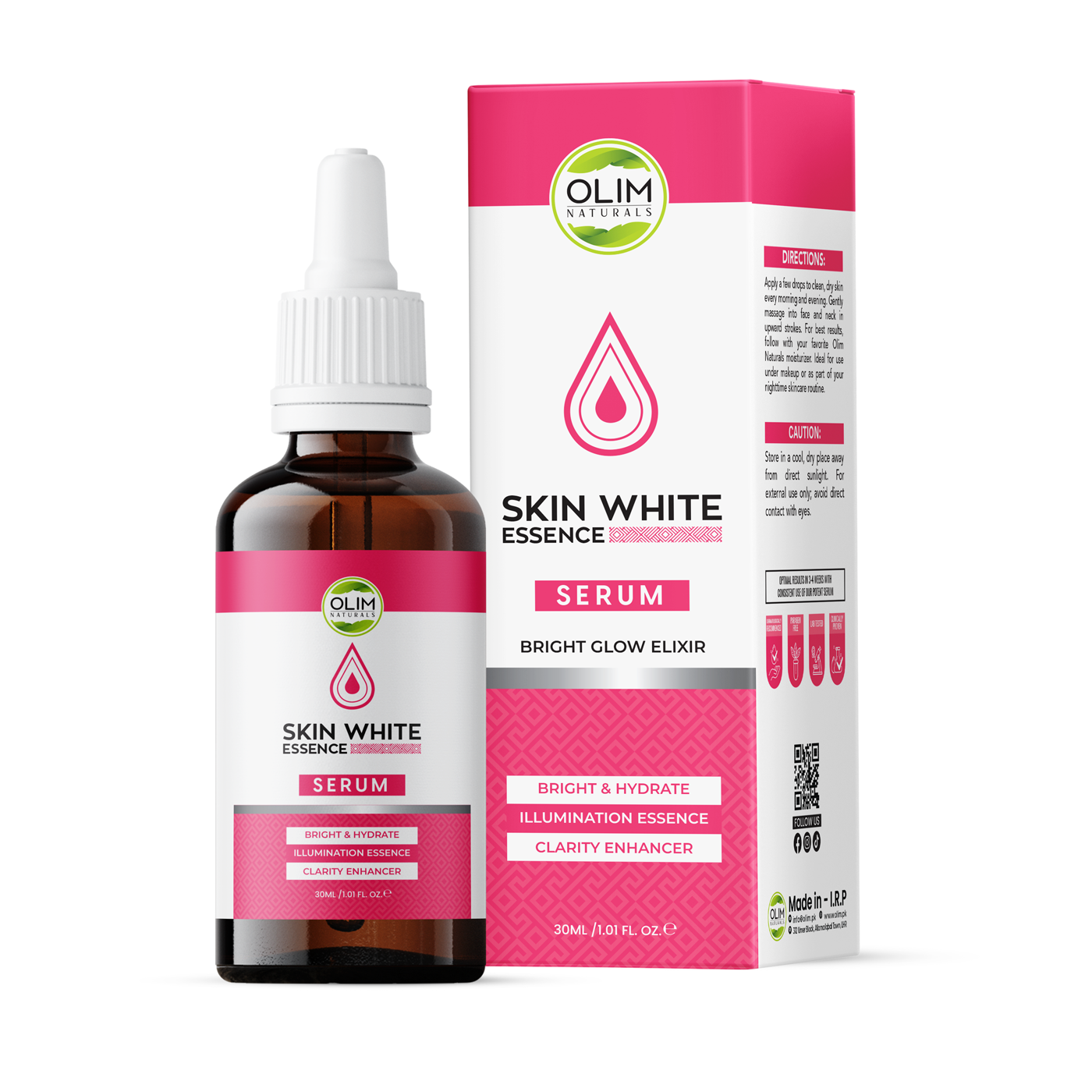 Olim Naturals Skin White Serum Bright Even Skin Tone