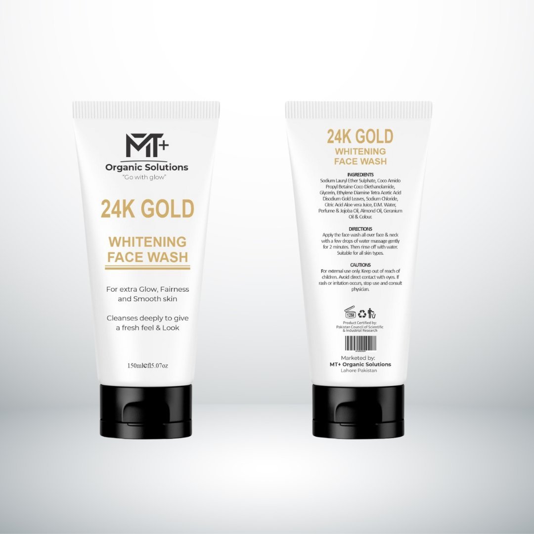 Mt+ Organic Solutions 24k Gold Face Wash