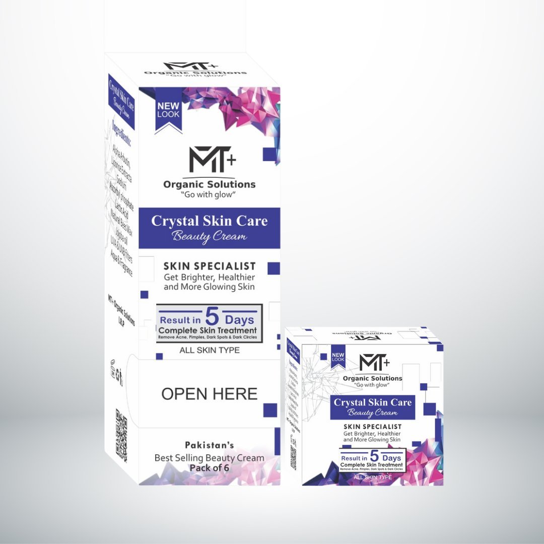 Mt+ Organic Solutions Crystal Skin Care Beauty Cream