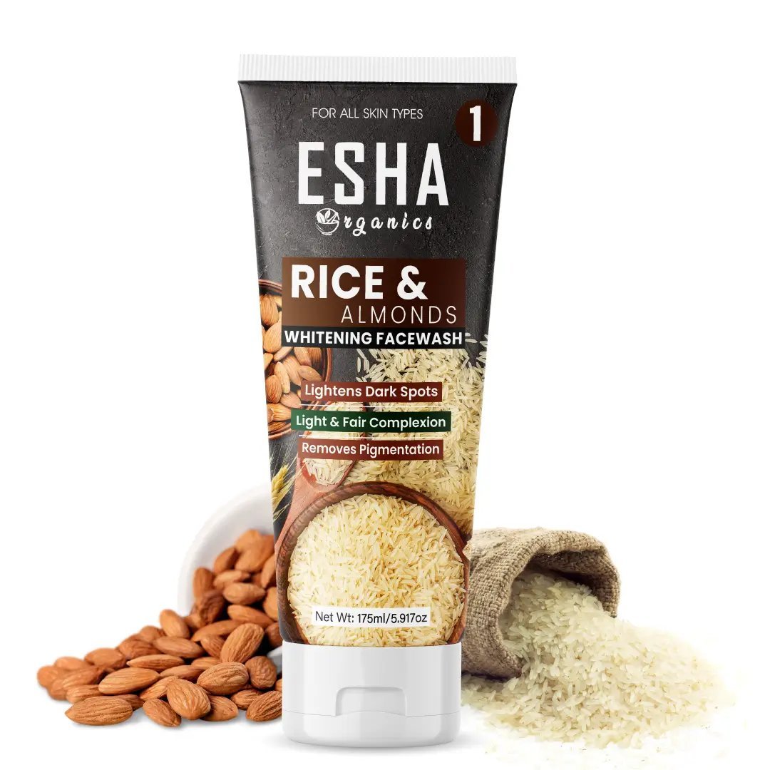 Esha Organics Rice & Almonds Whitening Face Wash
