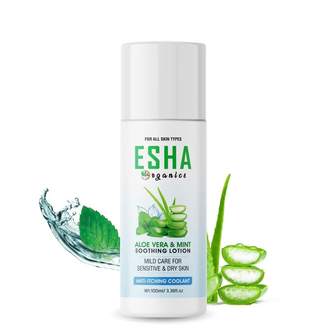 Esha Organics Aloe Vera & Mint Soothing Lotion