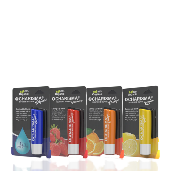 Charisma Cosmetics Caring Lip Balm Chapstick Offer (Pack Of 4)