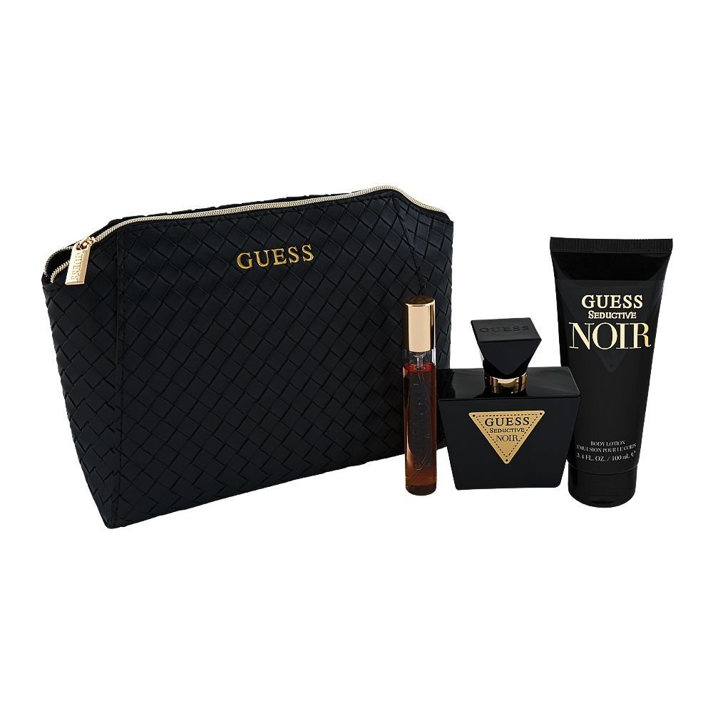 Guess Seductive Noir Women Set Eau De Toilette 75ml + Eau De Toilette 15ml + Body Lotion 100ml + Pouch
