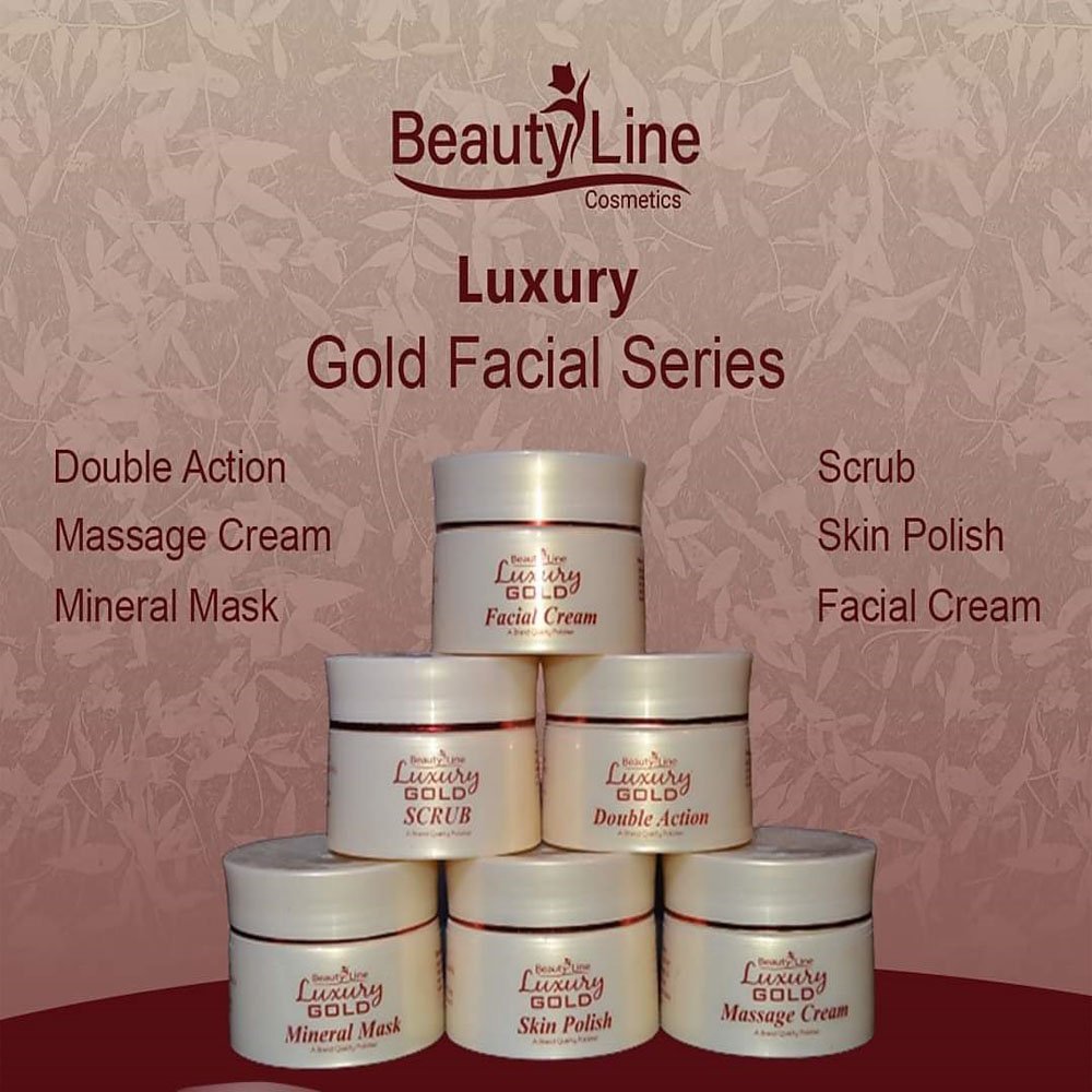 Beauty Line Luxury Gold Series Facial Salon Pack (Pack Of 6)