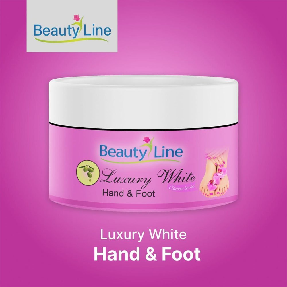 Beauty Line Luxury White Hand & Foot Cleanser + Scrub