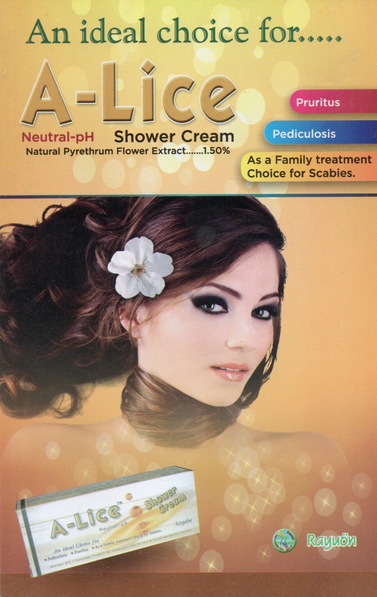 Rayuon Skincare A-Lice Shower Cream (30gm) As A Family Treatment Choice For Scabies