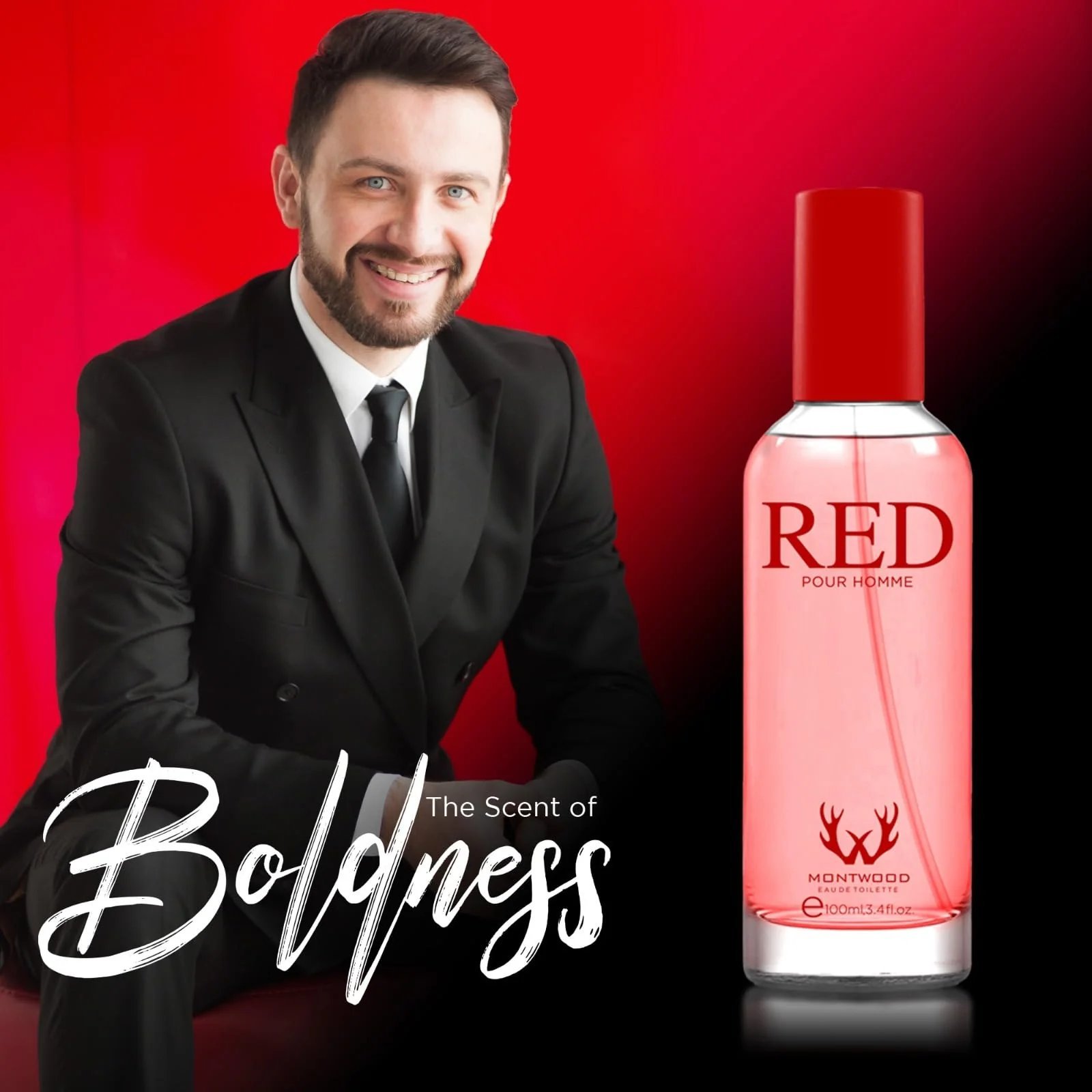 Montwood Red Pour Homme Perfume (100ml)