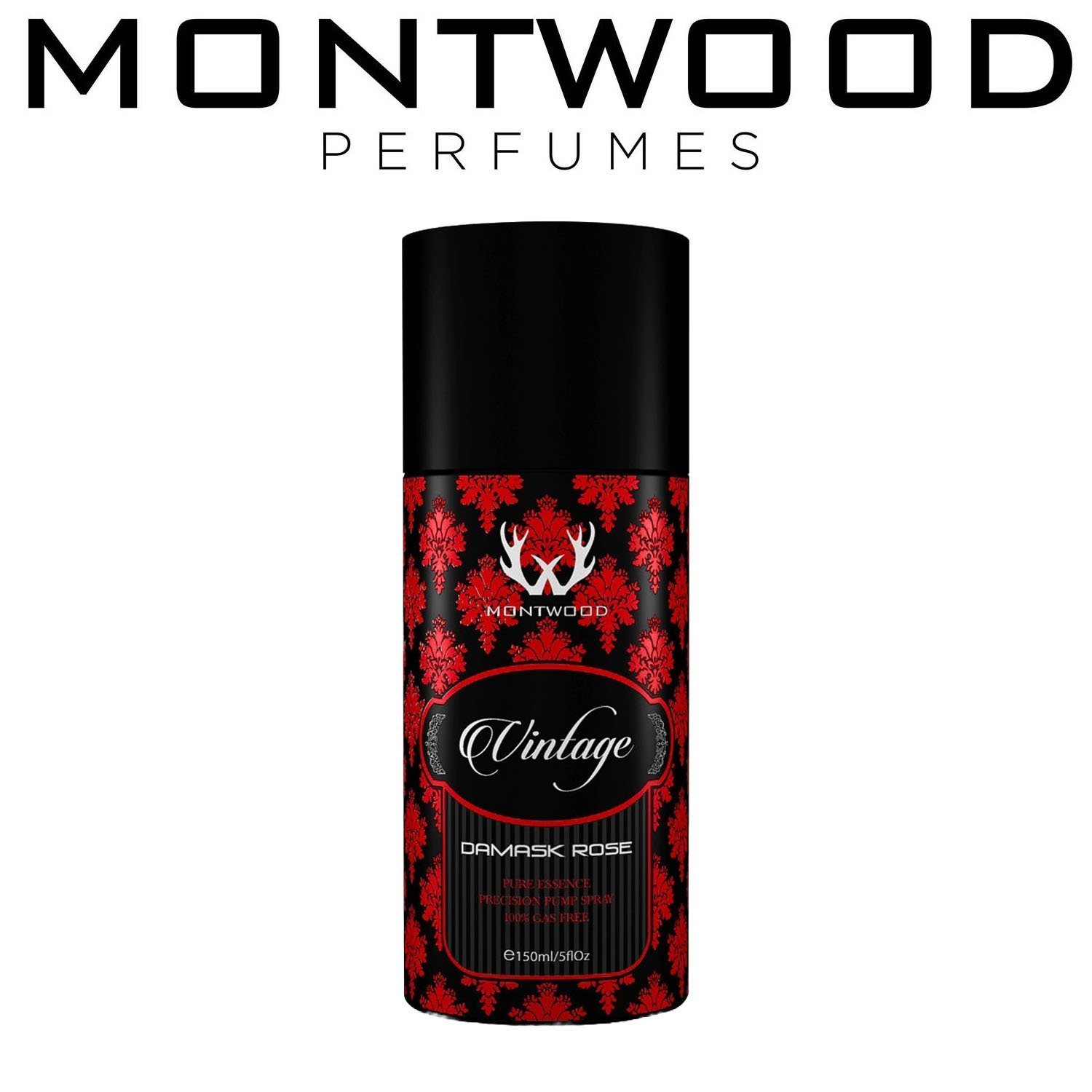 Montwood Vintage Damask Rose Perfume Spray (150ml)