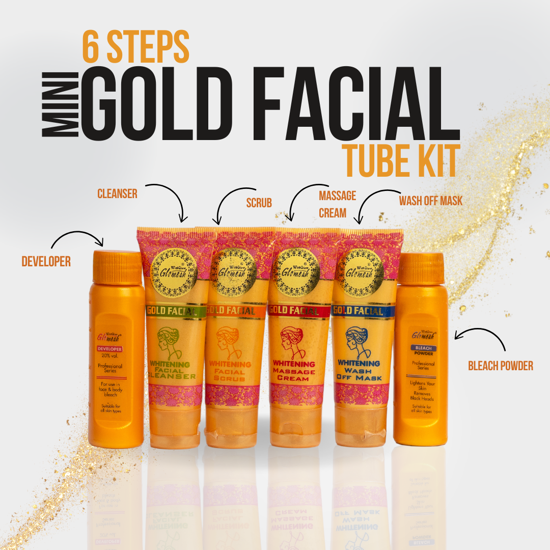 Glomesh Gold Facial Trial Kit 6in1