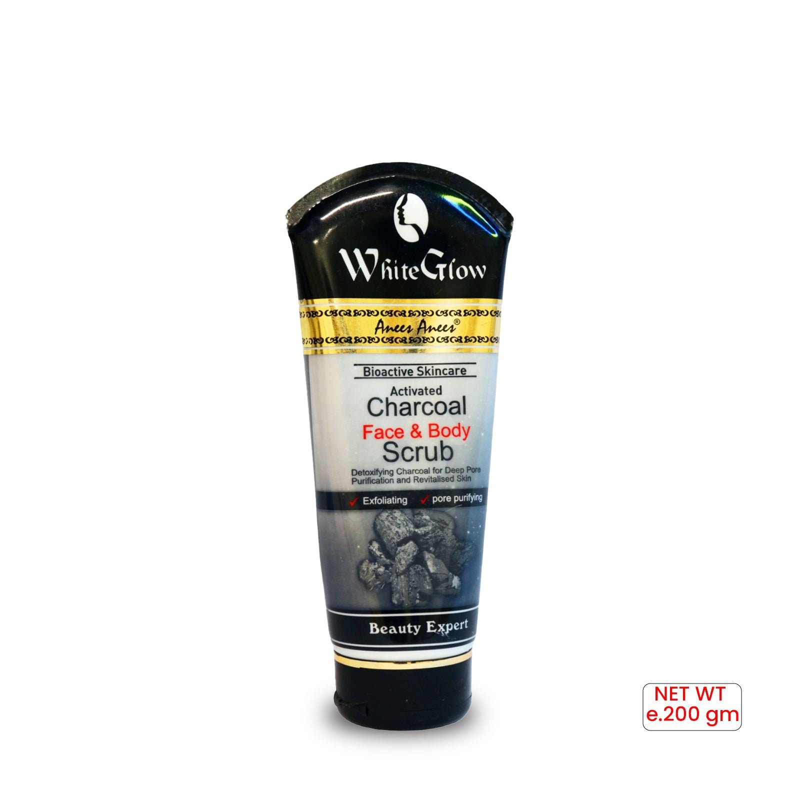 Glomesh Charcoal Face & Body Scrub