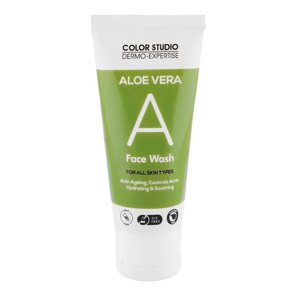 Color Studio Aloe Vera Hydrating & Soothing Face Wash, Sls Free (60ml)