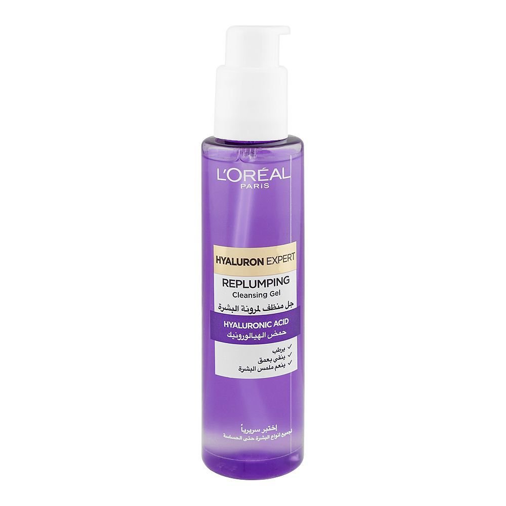 Loreal Hyaluron Expert Replumping Hyaluronic Acid Cleansing Gel Face Wash (150ml)